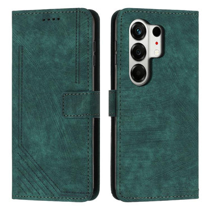 Skin Feel Stripe Pattern Leather Phone Case with Lanyard, For Tecno Spark 50 4G, For Tecno Camon 50 Pro 4G, For Tecno Camon 50 4G, For Tecno Spark Go 3, For Tenco Spark Slim 5G, For Tecno Spark 40C, For Tecno Pova 7 Pro 5G, For Tecno Pova 7 5G         ...