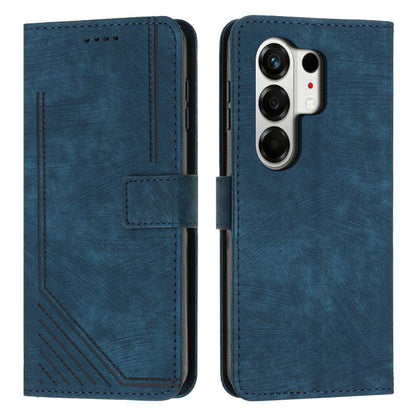 Skin Feel Stripe Pattern Leather Phone Case with Lanyard, For Tecno Spark 50 4G, For Tecno Camon 50 Pro 4G, For Tecno Camon 50 4G, For Tecno Spark Go 3, For Tenco Spark Slim 5G, For Tecno Spark 40C, For Tecno Pova 7 Pro 5G, For Tecno Pova 7 5G         ...