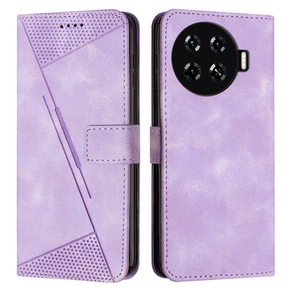 Dream Triangle Leather Phone Case with Long  Lanyard, For Tecno Spark 20 Pro+, For Tecno Spark 20 Pro, For Tecno Spark 20, For Tecno Spark Go 2024 / POP 8, For Tecno Pova 5 Pro