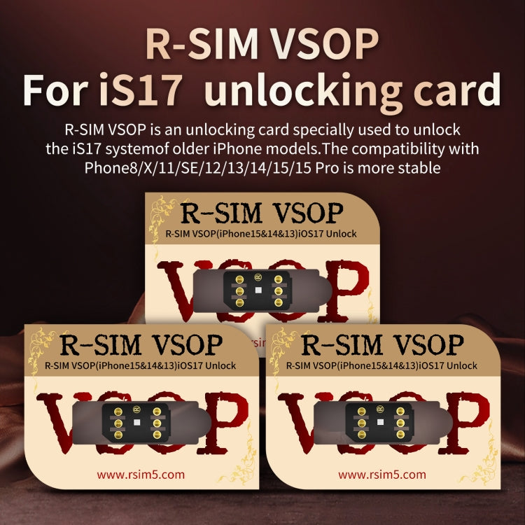R-SIM VSOP Unlocking Card Sticker For iOS17 System Unlocking, R-SIM VSOP