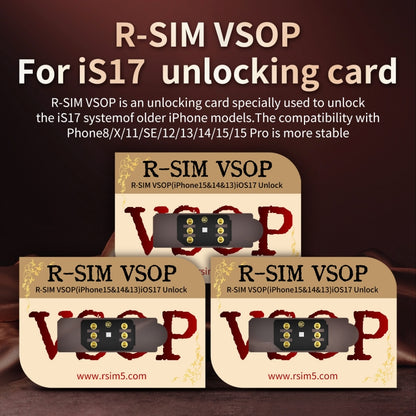 R-SIM VSOP Unlocking Card Sticker For iOS17 System Unlocking, R-SIM VSOP