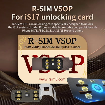 R-SIM VSOP Unlocking Card Sticker For iOS17 System Unlocking, R-SIM VSOP