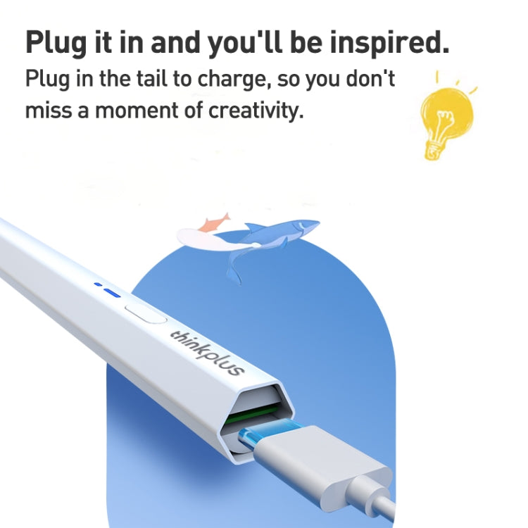 Lenovo ThinkPlus BP18-BL Type-C Port Universal Magnetic Bluetooth Hexagonal Stylus Pen, BP18-BL