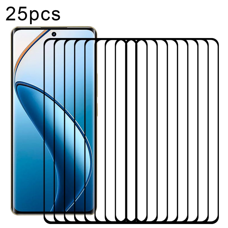 25pcs 3D Curved Edge Full Screen Tempered Glass Film, For Realme Narzo Power 5G, For Realme 16 Pro+ 5G, For Realme P4 Pro 5G, For Realme 15 Pro 5G, For Realme P3 Pro, For Realme 14 Pro+, For Realme 14 Pro, For Realme GT7 Pro /  GT7 Pro Racing          ...