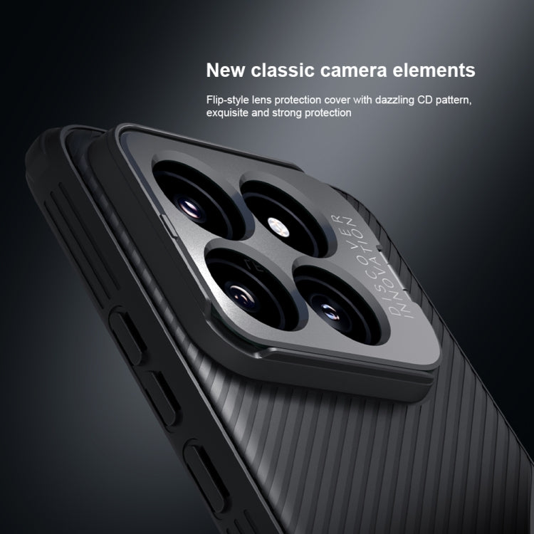 NILLKIN Black Mirror Prop CD Texture Mirror Precise Hole Phone Case, For Xiaomi 14 Pro