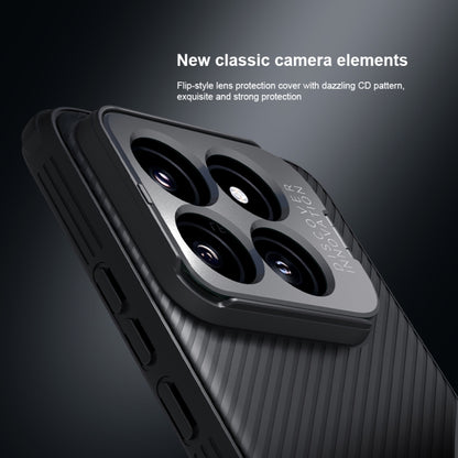 NILLKIN Black Mirror Prop CD Texture Mirror Precise Hole MagSafe Magnetic Phone Case, For Xiaomi 14 Pro