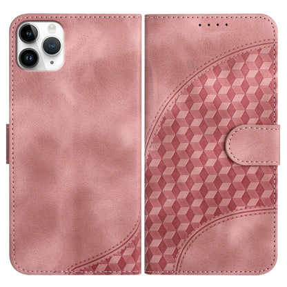 YX0060 Elephant Head Embossed Phone Leather Case with Lanyard