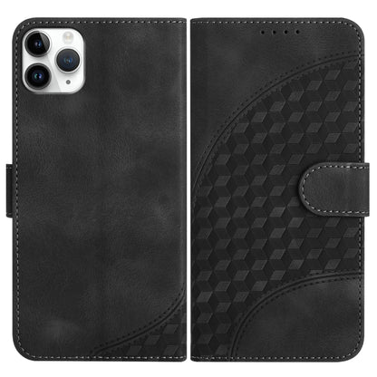 YX0060 Elephant Head Embossed Phone Leather Case with Lanyard