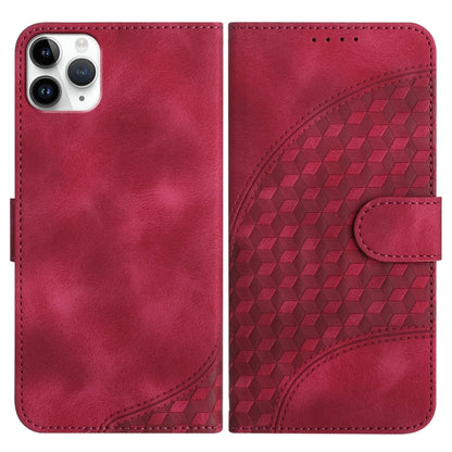 YX0060 Elephant Head Embossed Phone Leather Case with Lanyard