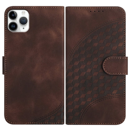 YX0060 Elephant Head Embossed Phone Leather Case with Lanyard