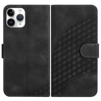 YX0060 Elephant Head Embossed Phone Leather Case with Lanyard