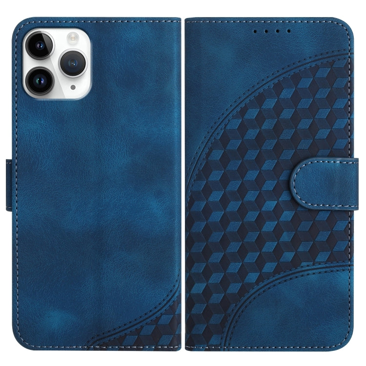 YX0060 Elephant Head Embossed Phone Leather Case with Lanyard