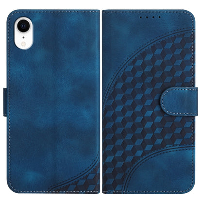 YX0060 Elephant Head Embossed Phone Leather Case with Lanyard