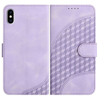 YX0060 Elephant Head Embossed Phone Leather Case with Lanyard
