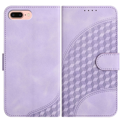 YX0060 Elephant Head Embossed Phone Leather Case with Lanyard