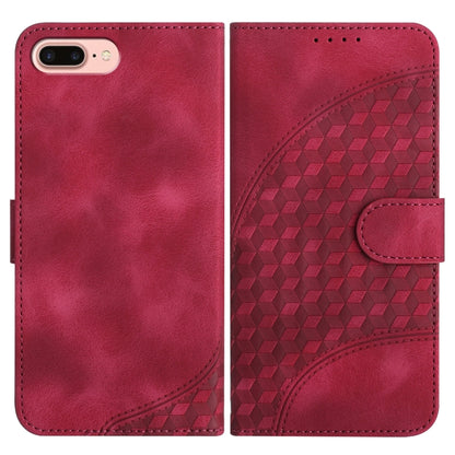 YX0060 Elephant Head Embossed Phone Leather Case with Lanyard