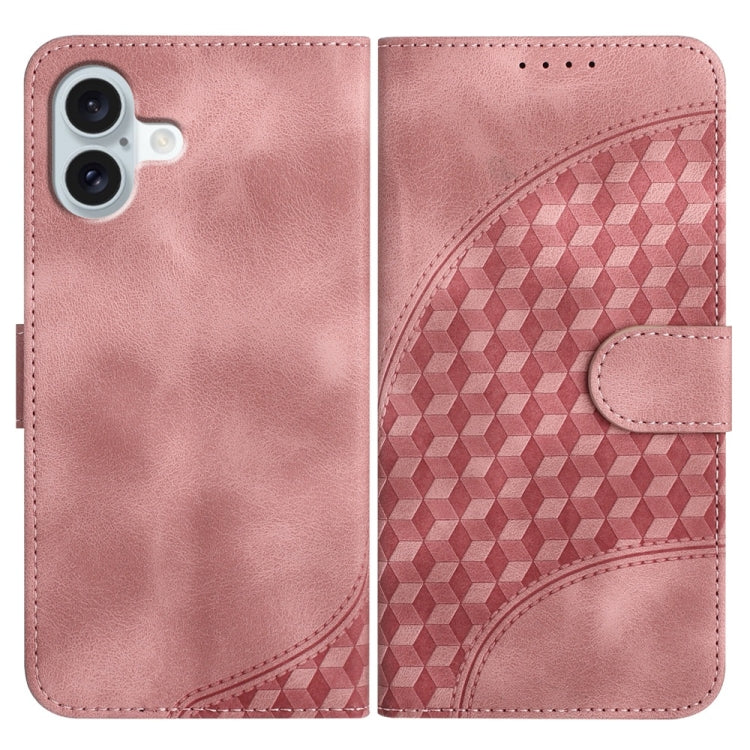 YX0060 Elephant Head Embossed Phone Leather Case with Lanyard, For iPhone 17e / 16e, For iPhone 17 Pro Max, For iPhone 17 Pro, For iPhone 17, For iPhone Air, For iPhone 16 Pro Max, For iPhone 16 Pro, For iPhone 16 Plus, For iPhone 16                   ...