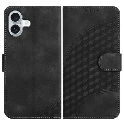 YX0060 Elephant Head Embossed Phone Leather Case with Lanyard, For iPhone 17e / 16e, For iPhone 17 Pro Max, For iPhone 17 Pro, For iPhone 17, For iPhone Air, For iPhone 16 Pro Max, For iPhone 16 Pro, For iPhone 16 Plus, For iPhone 16                   ...
