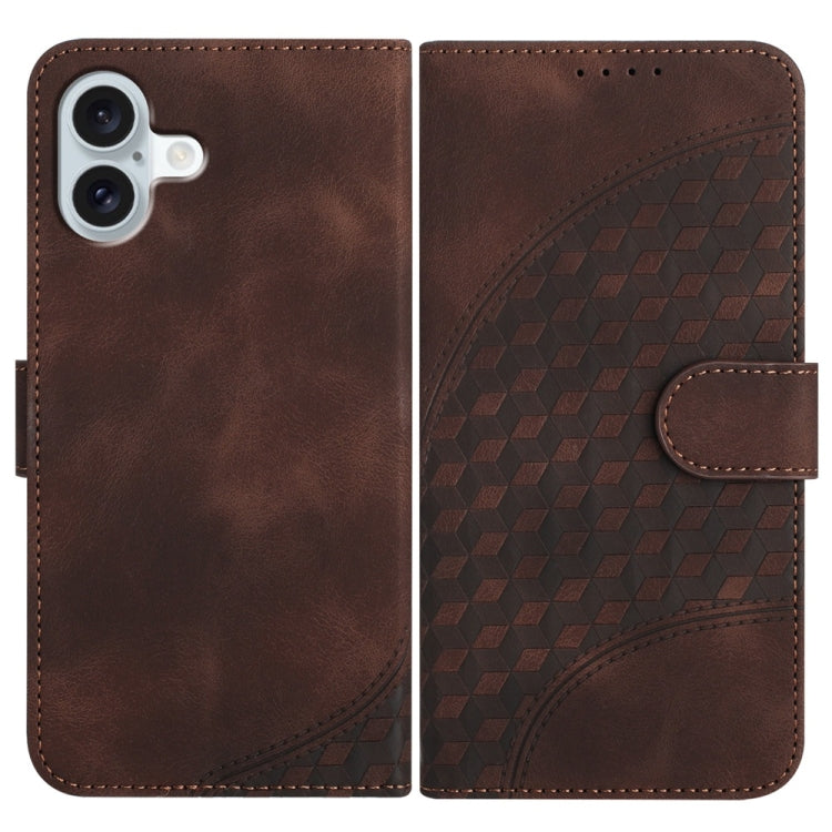 YX0060 Elephant Head Embossed Phone Leather Case with Lanyard, For iPhone 17e / 16e, For iPhone 17 Pro Max, For iPhone 17 Pro, For iPhone 17, For iPhone Air, For iPhone 16 Pro Max, For iPhone 16 Pro, For iPhone 16 Plus, For iPhone 16                   ...
