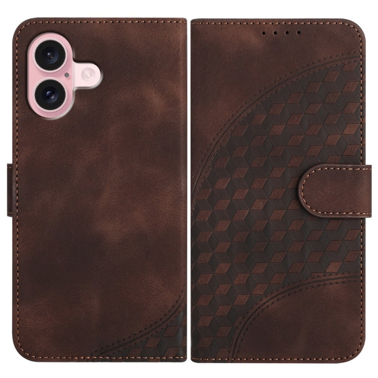 YX0060 Elephant Head Embossed Phone Leather Case with Lanyard, For iPhone 17e / 16e, For iPhone 17 Pro Max, For iPhone 17 Pro, For iPhone 17, For iPhone Air, For iPhone 16 Pro Max, For iPhone 16 Pro, For iPhone 16 Plus, For iPhone 16                   ...