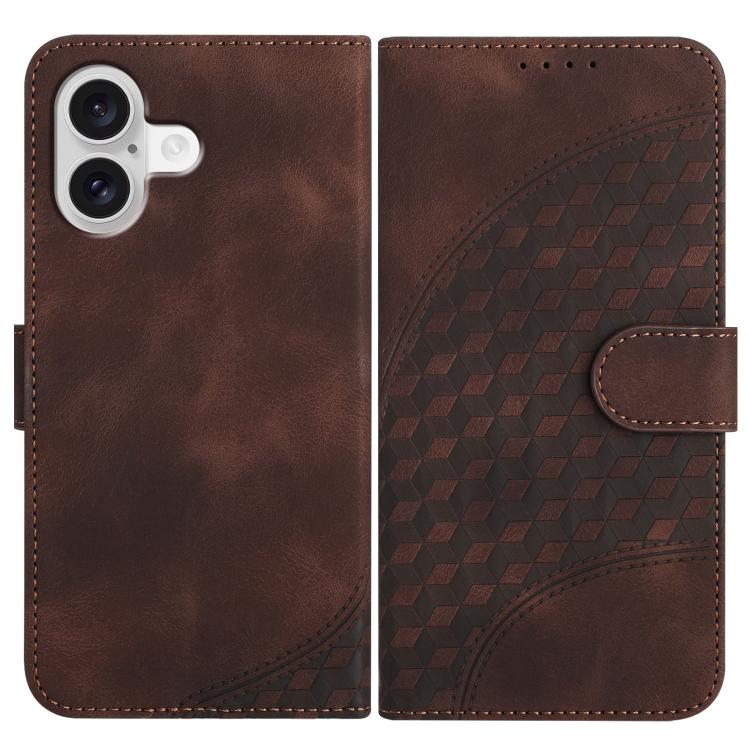 YX0060 Elephant Head Embossed Phone Leather Case with Lanyard, For iPhone 17e / 16e, For iPhone 17 Pro Max, For iPhone 17 Pro, For iPhone 17, For iPhone Air, For iPhone 16 Pro Max, For iPhone 16 Pro, For iPhone 16 Plus, For iPhone 16                   ...