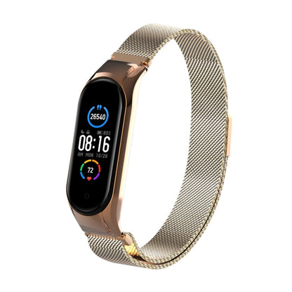 Milano Solid Color Magnetic Stainless Steel Strap, For Xiaomi Mi Band 5
