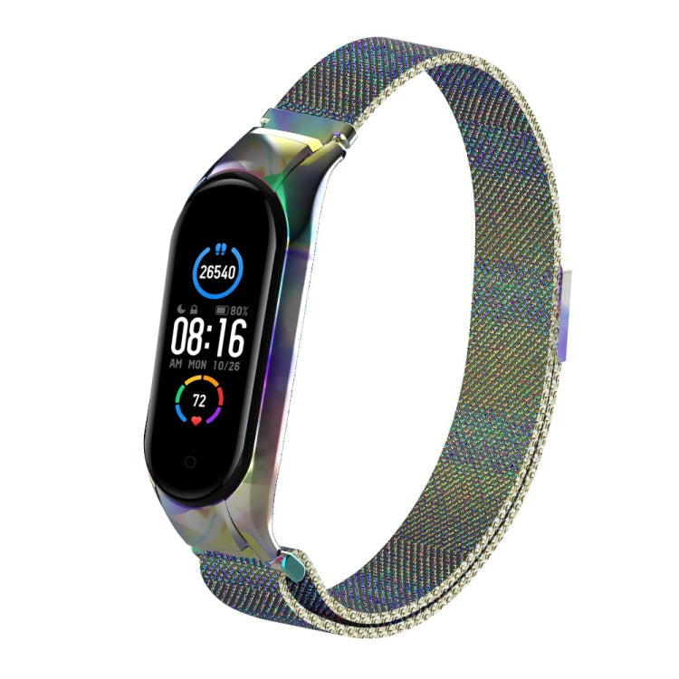 Milano Solid Color Magnetic Stainless Steel Strap, For Xiaomi Mi Band 5