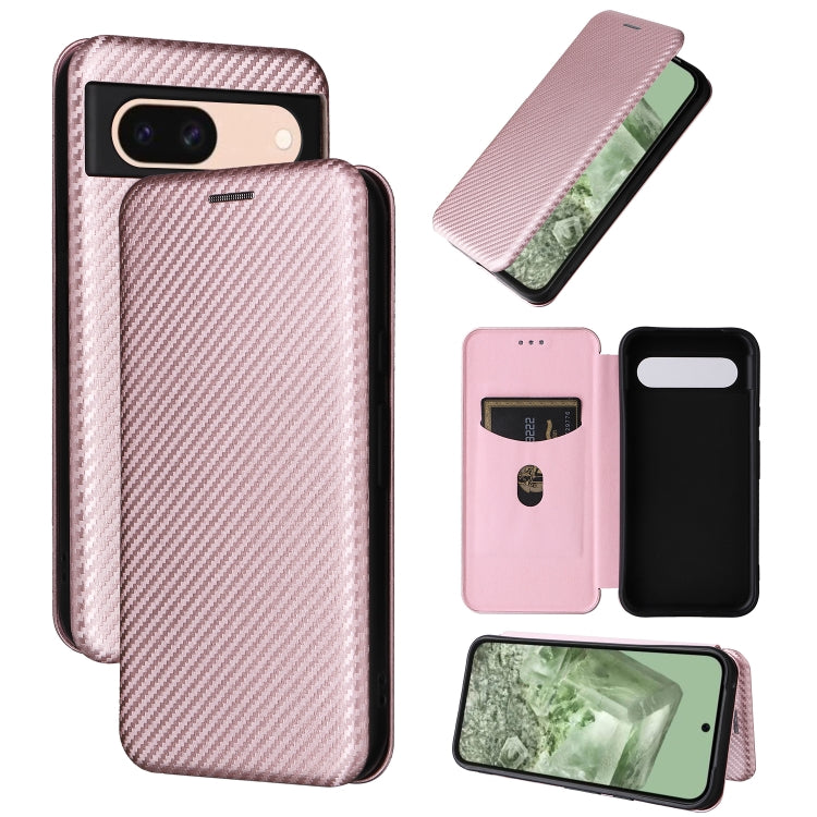 Carbon Fiber Texture Flip Leather Phone Case, For Google Pixel 11 Pro XL, For Google Pixel 11 Pro / 11, For Google Pixel 10a, For Google Pixel 10 Pro XL 5G Global, For Google Pixel 9a, For Google Pixel 8a