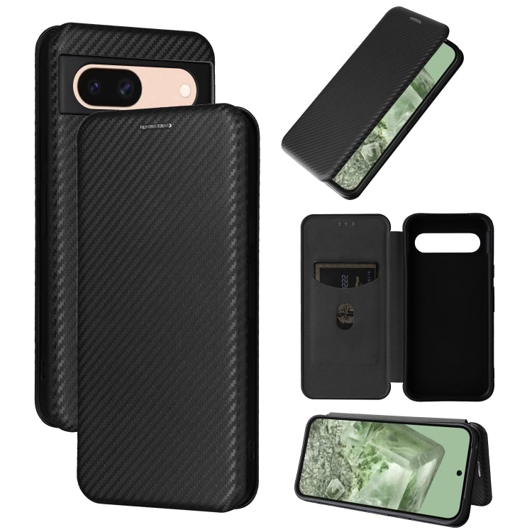 Carbon Fiber Texture Flip Leather Phone Case, For Google Pixel 11 Pro XL, For Google Pixel 11 Pro / 11, For Google Pixel 10a, For Google Pixel 10 Pro XL 5G Global, For Google Pixel 9a, For Google Pixel 8a