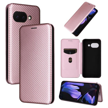 Carbon Fiber Texture Flip Leather Phone Case, For Google Pixel 11 Pro XL, For Google Pixel 11 Pro / 11, For Google Pixel 10a, For Google Pixel 10 Pro XL 5G Global, For Google Pixel 9a, For Google Pixel 8a