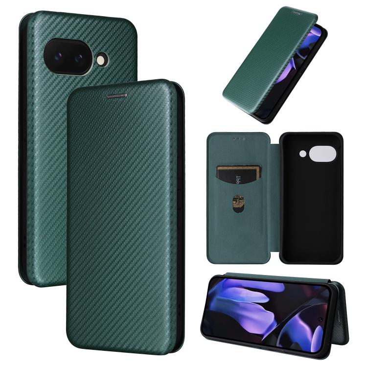 Carbon Fiber Texture Flip Leather Phone Case, For Google Pixel 11 Pro XL, For Google Pixel 11 Pro / 11, For Google Pixel 10a, For Google Pixel 10 Pro XL 5G Global, For Google Pixel 9a, For Google Pixel 8a