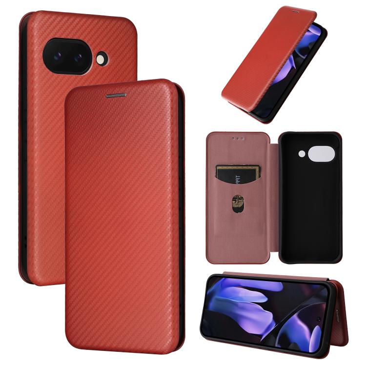 Carbon Fiber Texture Flip Leather Phone Case, For Google Pixel 11 Pro XL, For Google Pixel 11 Pro / 11, For Google Pixel 10a, For Google Pixel 10 Pro XL 5G Global, For Google Pixel 9a, For Google Pixel 8a