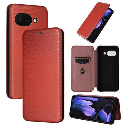 Carbon Fiber Texture Flip Leather Phone Case, For Google Pixel 11 Pro XL, For Google Pixel 11 Pro / 11, For Google Pixel 10a, For Google Pixel 10 Pro XL 5G Global, For Google Pixel 9a, For Google Pixel 8a