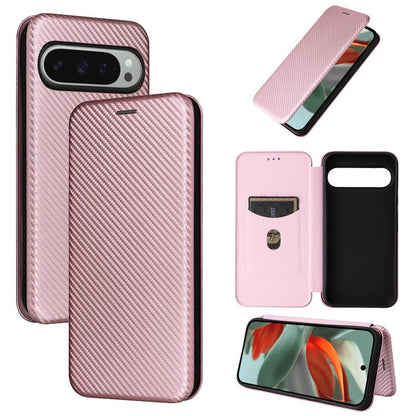Carbon Fiber Texture Flip Leather Phone Case, For Google Pixel 11 Pro XL, For Google Pixel 11 Pro / 11, For Google Pixel 10a, For Google Pixel 10 Pro XL 5G Global, For Google Pixel 9a, For Google Pixel 8a