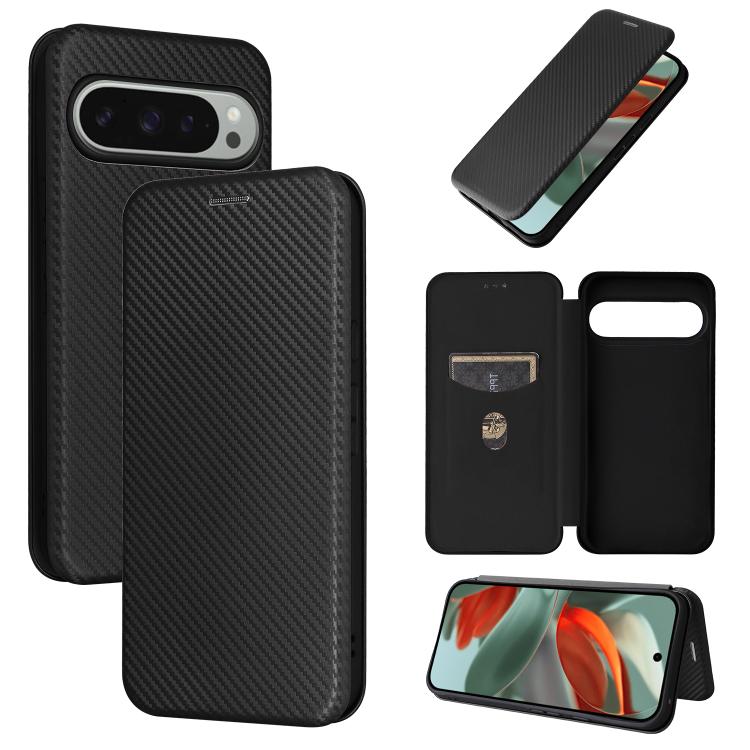 Carbon Fiber Texture Flip Leather Phone Case, For Google Pixel 11 Pro XL, For Google Pixel 11 Pro / 11, For Google Pixel 10a, For Google Pixel 10 Pro XL 5G Global, For Google Pixel 9a, For Google Pixel 8a
