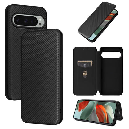 Carbon Fiber Texture Flip Leather Phone Case, For Google Pixel 11 Pro XL, For Google Pixel 11 Pro / 11, For Google Pixel 10a, For Google Pixel 10 Pro XL 5G Global, For Google Pixel 9a, For Google Pixel 8a