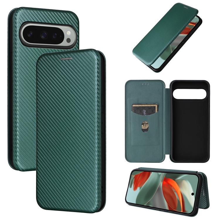 Carbon Fiber Texture Flip Leather Phone Case, For Google Pixel 11 Pro XL, For Google Pixel 11 Pro / 11, For Google Pixel 10a, For Google Pixel 10 Pro XL 5G Global, For Google Pixel 9a, For Google Pixel 8a