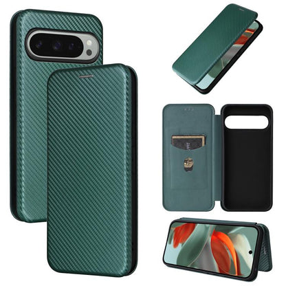 Carbon Fiber Texture Flip Leather Phone Case, For Google Pixel 11 Pro XL, For Google Pixel 11 Pro / 11, For Google Pixel 10a, For Google Pixel 10 Pro XL 5G Global, For Google Pixel 9a, For Google Pixel 8a