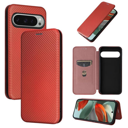 Carbon Fiber Texture Flip Leather Phone Case, For Google Pixel 11 Pro XL, For Google Pixel 11 Pro / 11, For Google Pixel 10a, For Google Pixel 10 Pro XL 5G Global, For Google Pixel 9a, For Google Pixel 8a