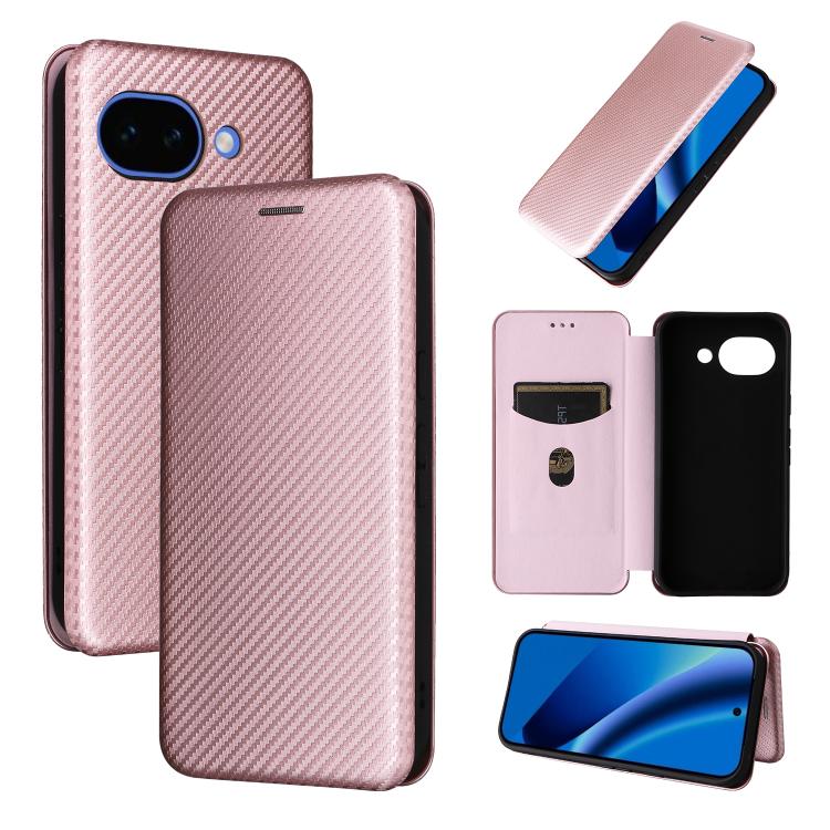 Carbon Fiber Texture Flip Leather Phone Case, For Google Pixel 11 Pro XL, For Google Pixel 11 Pro / 11, For Google Pixel 10a, For Google Pixel 10 Pro XL 5G Global, For Google Pixel 9a, For Google Pixel 8a