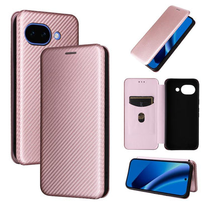 Carbon Fiber Texture Flip Leather Phone Case, For Google Pixel 11 Pro XL, For Google Pixel 11 Pro / 11, For Google Pixel 10a, For Google Pixel 10 Pro XL 5G Global, For Google Pixel 9a, For Google Pixel 8a