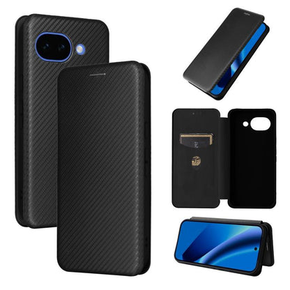Carbon Fiber Texture Flip Leather Phone Case, For Google Pixel 11 Pro XL, For Google Pixel 11 Pro / 11, For Google Pixel 10a, For Google Pixel 10 Pro XL 5G Global, For Google Pixel 9a, For Google Pixel 8a