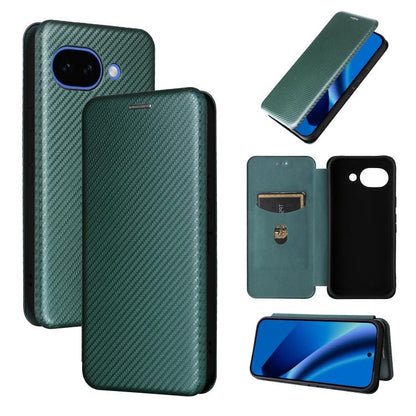 Carbon Fiber Texture Flip Leather Phone Case, For Google Pixel 11 Pro XL, For Google Pixel 11 Pro / 11, For Google Pixel 10a, For Google Pixel 10 Pro XL 5G Global, For Google Pixel 9a, For Google Pixel 8a