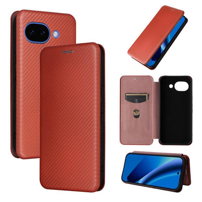 Carbon Fiber Texture Flip Leather Phone Case, For Google Pixel 11 Pro XL, For Google Pixel 11 Pro / 11, For Google Pixel 10a, For Google Pixel 10 Pro XL 5G Global, For Google Pixel 9a, For Google Pixel 8a