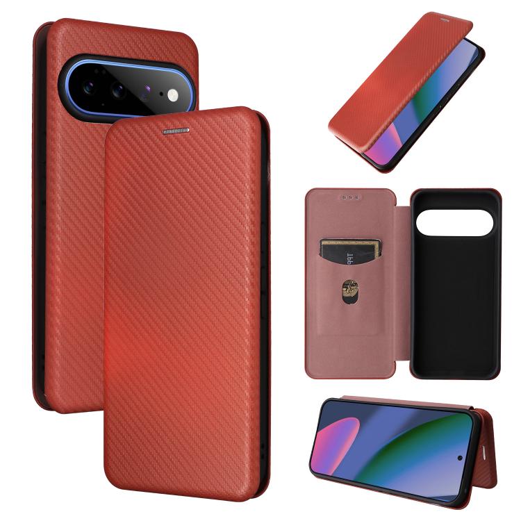 Carbon Fiber Texture Flip Leather Phone Case, For Google Pixel 11 Pro XL, For Google Pixel 11 Pro / 11, For Google Pixel 10a, For Google Pixel 10 Pro XL 5G Global, For Google Pixel 9a, For Google Pixel 8a
