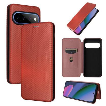 Carbon Fiber Texture Flip Leather Phone Case, For Google Pixel 11 Pro XL, For Google Pixel 11 Pro / 11, For Google Pixel 10a, For Google Pixel 10 Pro XL 5G Global, For Google Pixel 9a, For Google Pixel 8a