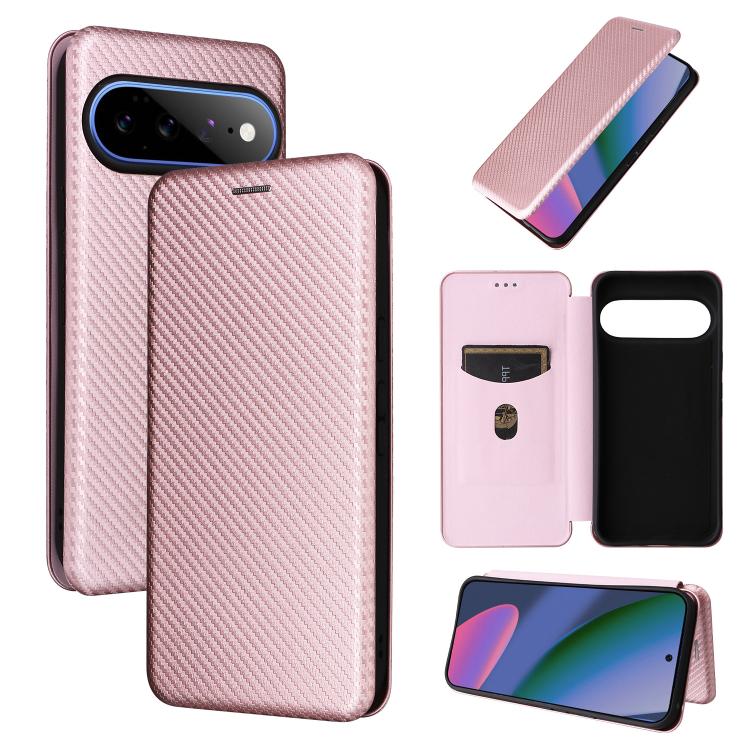 Carbon Fiber Texture Flip Leather Phone Case, For Google Pixel 11 Pro XL, For Google Pixel 11 Pro / 11, For Google Pixel 10a, For Google Pixel 10 Pro XL 5G Global, For Google Pixel 9a, For Google Pixel 8a