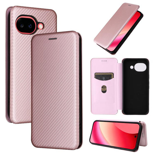 Carbon Fiber Texture Flip Leather Phone Case, For Google Pixel 11a, For Google Pixel 11 Pro XL, For Google Pixel 11 Pro / 11, For Google Pixel 10a, For Google Pixel 10 Pro XL 5G Global, For Google Pixel 9a, For Google Pixel 8a