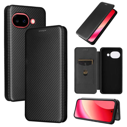 Carbon Fiber Texture Flip Leather Phone Case, For Google Pixel 11a, For Google Pixel 11 Pro XL, For Google Pixel 11 Pro / 11, For Google Pixel 10a, For Google Pixel 10 Pro XL 5G Global, For Google Pixel 9a, For Google Pixel 8a