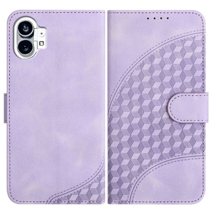 Elephant Head Embossed Phone Leather Case with Lanyard, For Nothing Phone 4a Pro, For Nothing Phone 4a, For Nothing Phone 3a, For Nothing Phone 3a Pro, For Nothing Phone 2a, For Nothing Phone 2, For Nothing Phone 1
